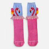 Meia Flamingo Rosa - Cantarola
